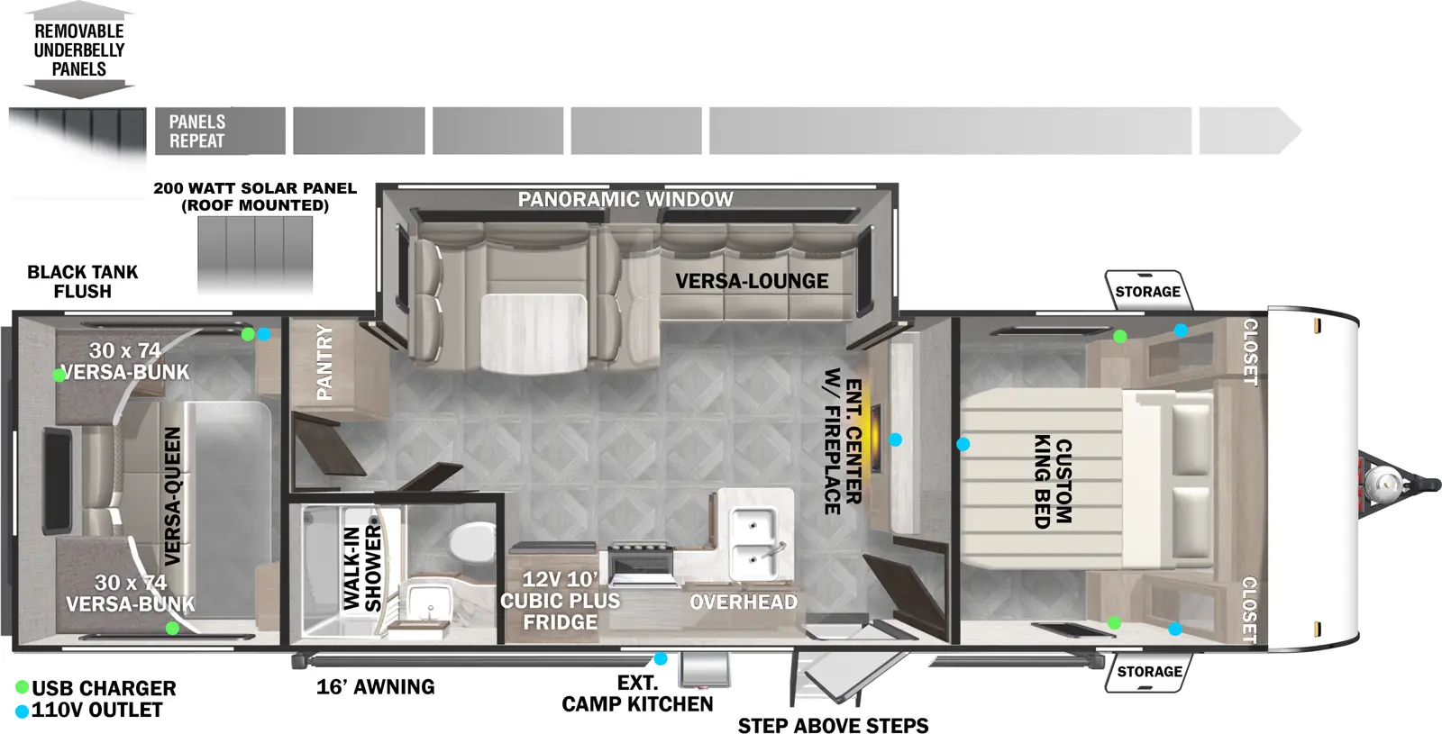 Evo Northwest 2985VBX Floorplan